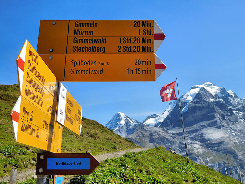 Murren, Switzerland Hiking Trails