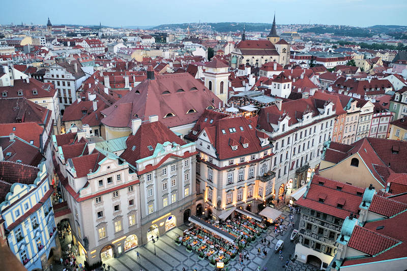 Prague city view