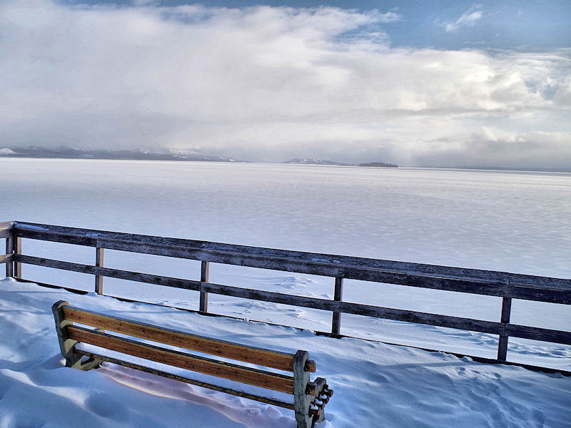 Yellowstone National Park Winter Lake