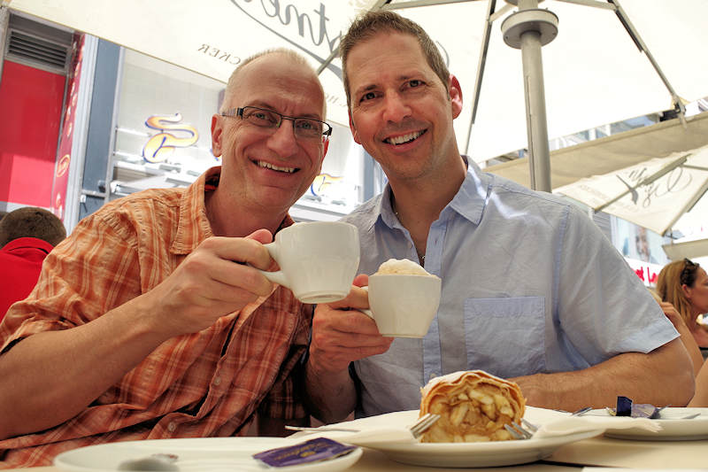 Vienna Austria Coffee Apple Strudel