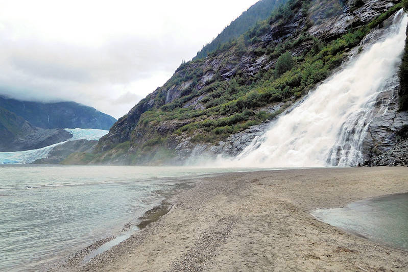 Mendenhall Glacier and Nugget Falls